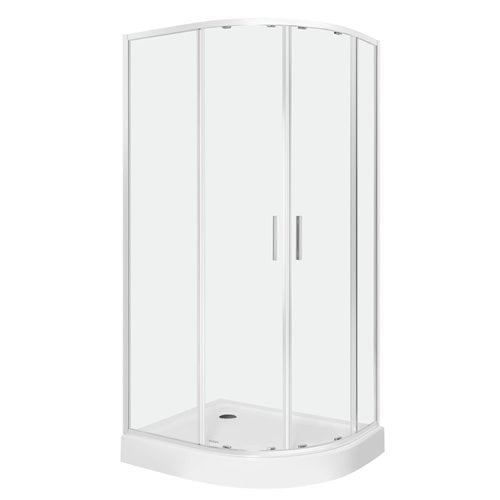 Kabina prysznicowa asymetrczyna z brodzikiem lewa 100x80 Solid RA Kerra