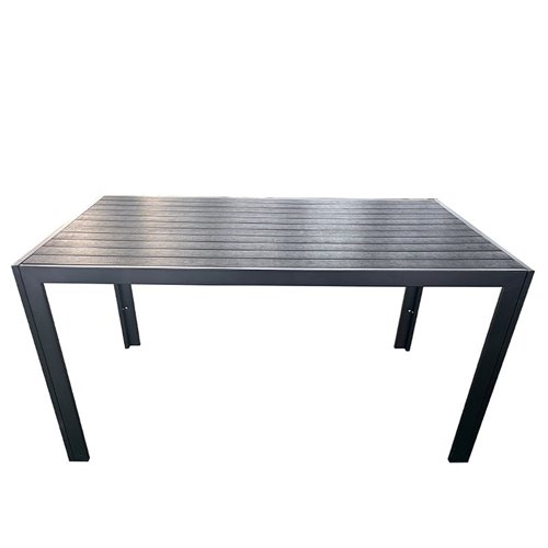 Zestaw mebli ogrodowych metalowych stół i krzesła Vera kolor czarny