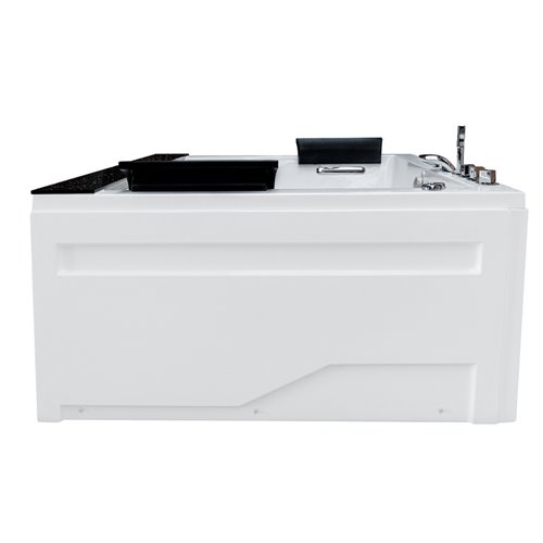 Wanna z hydromasażem prostokątna do zabudowy + obudowa Kalambo BL 190x150 cm