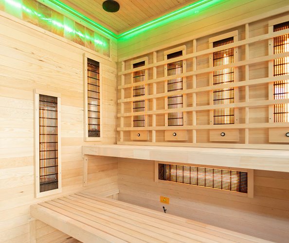 Sauna na podczerwień 4 osobowa + kamienie solne 180X160X200CM MO-EP4RSL XL Infrared Mazur