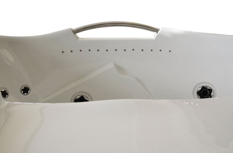 Wanna z hydromasażem narożna prawa 135x135 cm MUS-1085