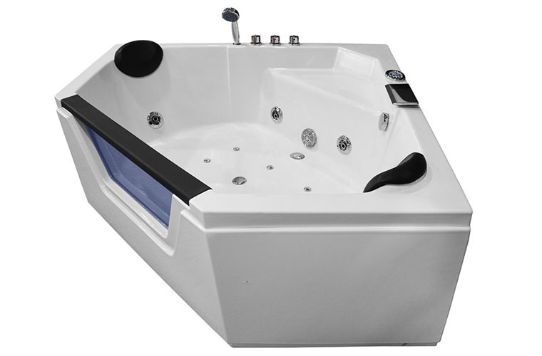 Wanna z hydromasażem narożna pięciokątna 150x150 cm MO-0633