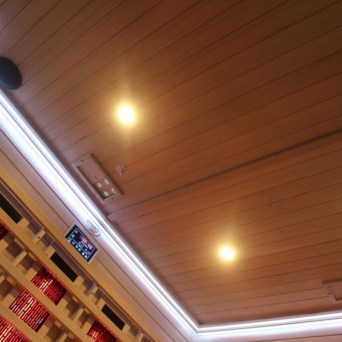 Sauna Combo na podczerwień + fińska 6 osobowa 200x200 cm Moss2 8KW