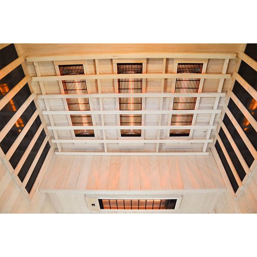 Sauna na podczerwień 4-osobowa 150x120 cm grzejniki kwarcowe i karbonowe Alta3 Infrared