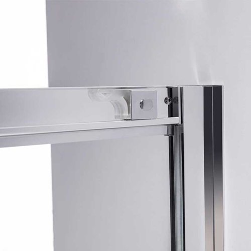 Kabina prysznicowa półokrągła 80x80 drzwi rozsuwane KZ101A