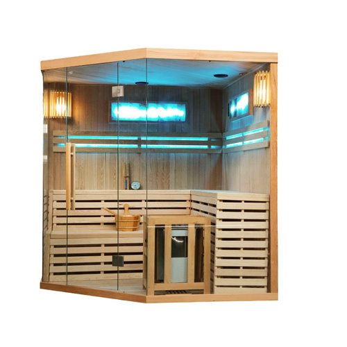 Sauna fińska 6 osobowa wysokotemperaturowa 8KW Harvia 200x200 cm Kemi6