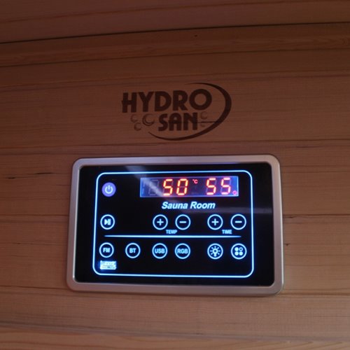 Sauna Combo na podczerwień + fińska 6-osobowa 200x160 cm Helsi2 8KW