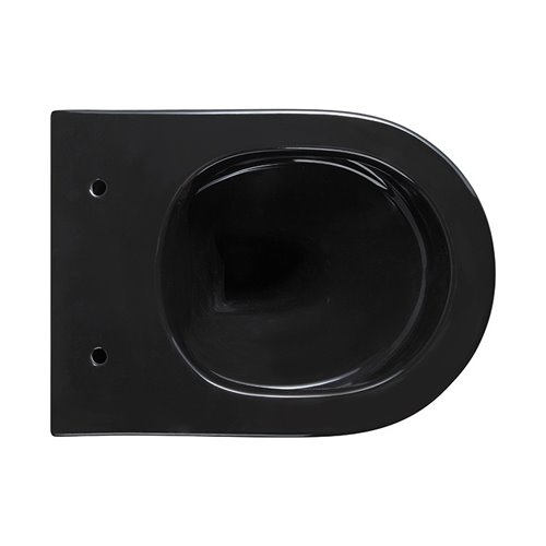 Czarna miska wc wisząca Mizu Rimless 4.0 MIZU-BL-RIM-03 Hydrosan
