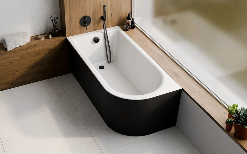 Wanna napełniana przez przelew 160 cm Besco