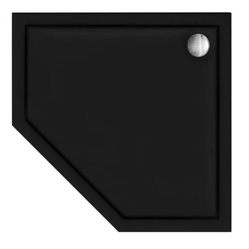 Czarny brodzik pięciokątny 90x90 Diamond Rea zdjęcie 3