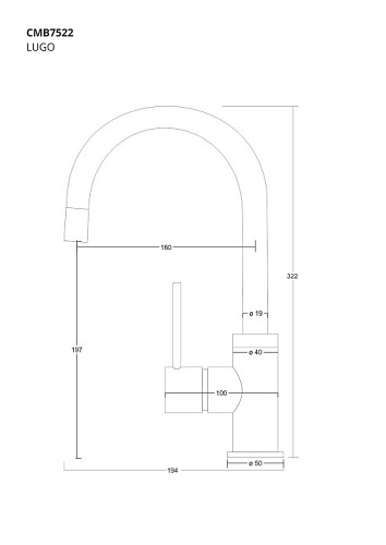 Bateria kuchenna chrom CMB7522CH Lugo Corsan