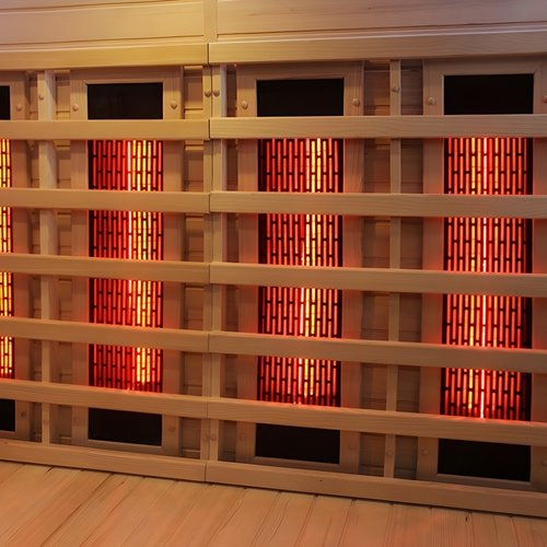 Sauna Combo na podczerwień + fińska 5-osobowa 150x150 cm Moss1 6KW