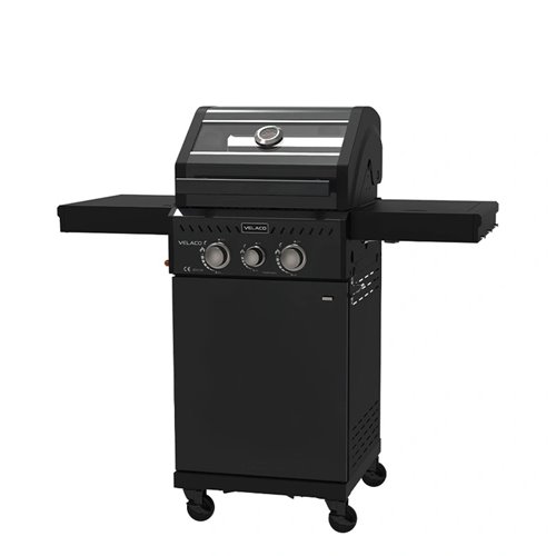 Grill gazowy ZEUS-A kolor czarny ruszt żeliwny moc 8,5 kW + pokrowiec + palnik boczny zdjęcie 13