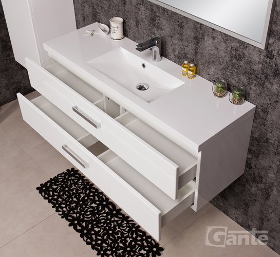 Szafka z umywalką dolomitową 120/39CS2 seria Fokus B