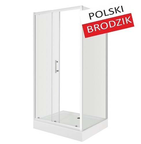 Kabina prysznicowa, prostokątna z brodzikiem 80x120 Doris