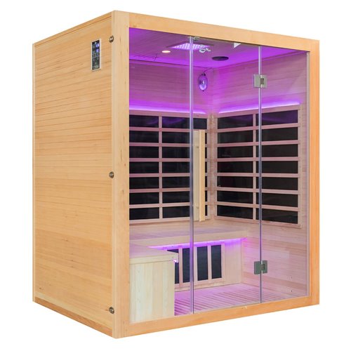 Sauna na podczerwień full carbon 175X130X200CM MO-EA4T-B Mazur