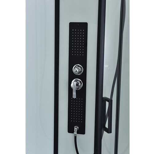 Kabina prysznicowa niski brodzik hydromasaż biały środek 90x90 WSH-311B