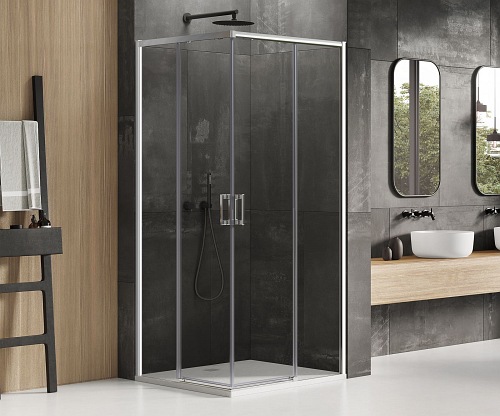 Kabina prysznicowa 90x80 D-0296A/D-0295A Prime New Trendy