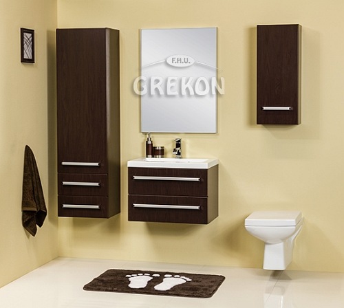 Szafka łazienkowa z umywalką 60/39/2 seria Fokus Wenge Mat