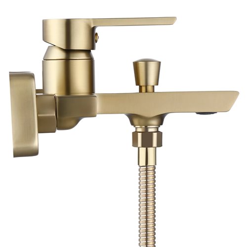 Złota szczotkowana bateria wannowa Argus Rea Gold Brush