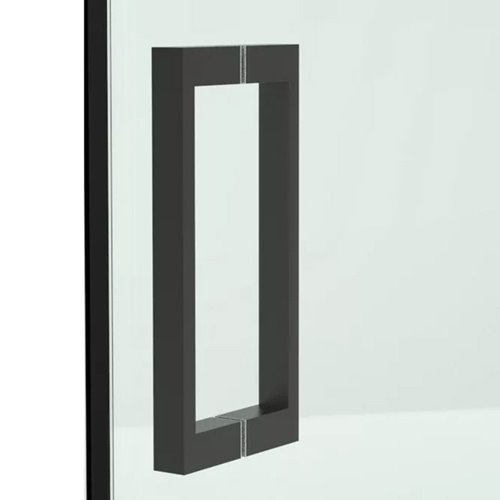 Czarne drzwi prysznicowe do wnęki 145-150 cm rozsuwane ZBB-1506