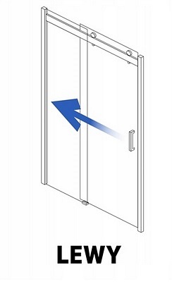 Drzwi prysznicowe Nixon Rea 120 cm Lewe