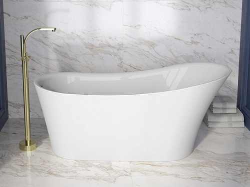 Wanna wolnostojąca korek klik-klak chrom 170 cm Calima Besco