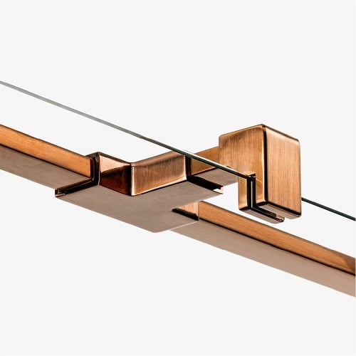 Drzwi prysznicowe uchylne lewe 120 cm EXK-3539 Avexa New Trendy Copper Brushed