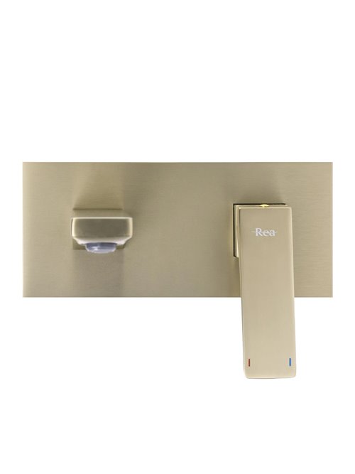 Bateria umywalkowa podtynkowa box Rea Joe złoto szczotkowane