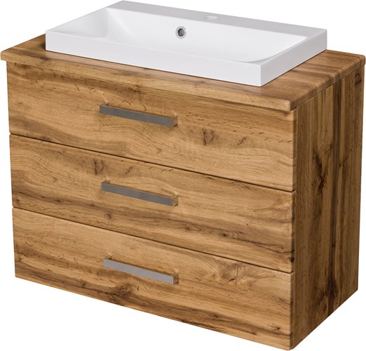 Szafka wisząca z umywalką 80/39/3 FKS seria Fokus NE