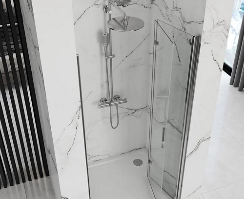 Drzwi prysznicowe składane 80 cm Molier Rea Chrome