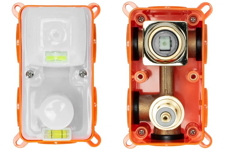 Czarny zestaw prysznicowy podtynkowy Oval Rea