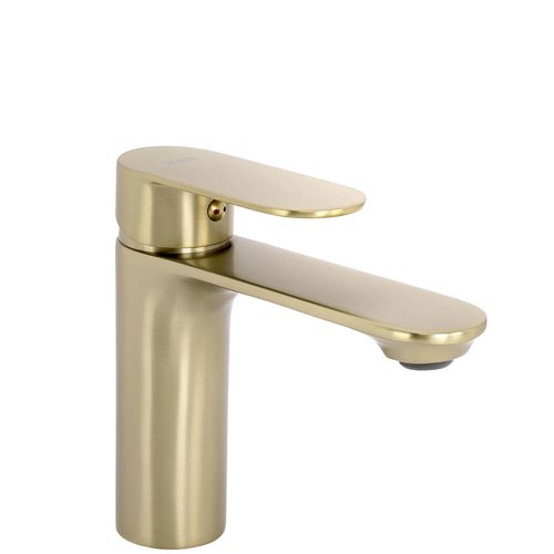 Bateria umywalkowa złoto szczotkowane Rea Drop