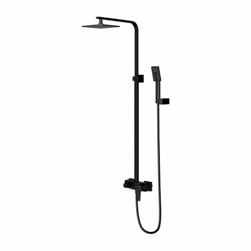 Czarny system prysznicowy Parma PM7444 BL Omnires