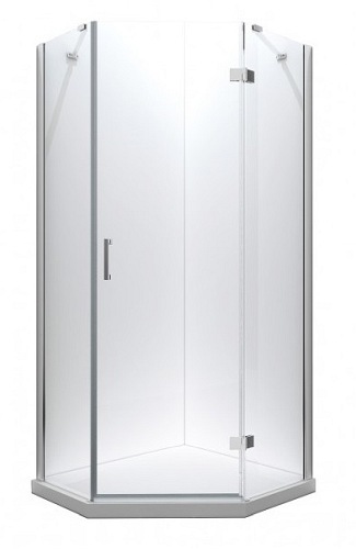 Kabina prysznicowa pięciokątna 90x90 Viva Besco model prawy