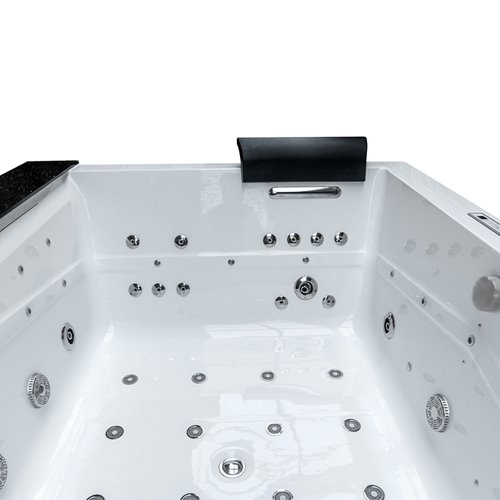 Wanna z hydromasażem prostokątna do zabudowy + obudowa Kalambo BL 190x150 cm