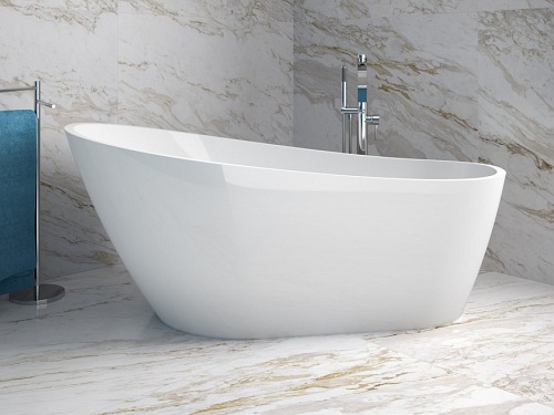 Wanna wolnostojąca korek klik-klak chrom 150 cm Melody Besco