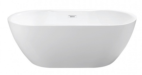 Wanna wolnostojąca korek klik-klak chrom 160 cm Navia Besco