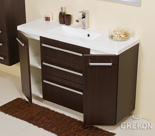 Szafka z umywalką 120/39/C3 Clever seria Fokus Wenge Mat