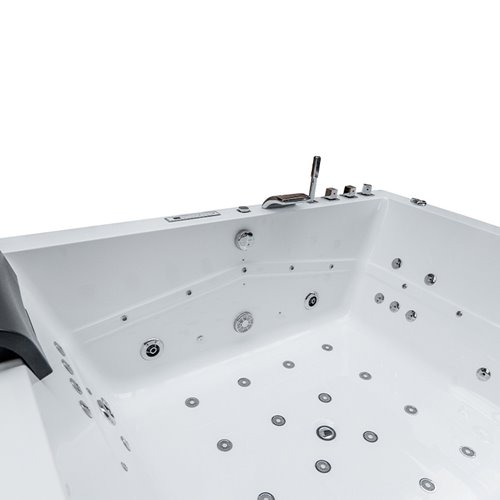 Wanna z hydromasażem prostokątna do zabudowy + obudowa Kalambo BL 190x150 cm