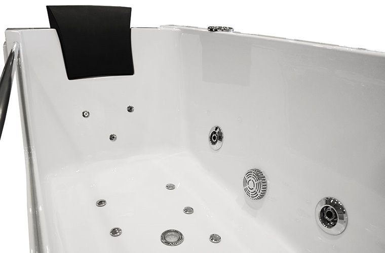Wanna łazienkowa z hydromasażem Spa prostokątna 170x80 cm MO-0319