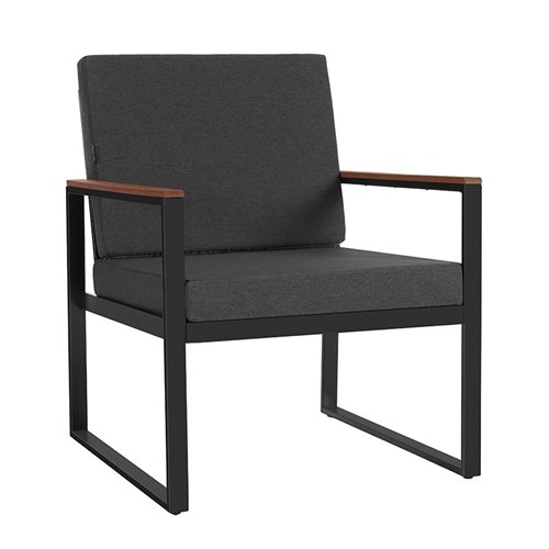 Zestaw mebli ogrodowych metalowych stół, sofa oraz fotele Carter zdjęcie 6