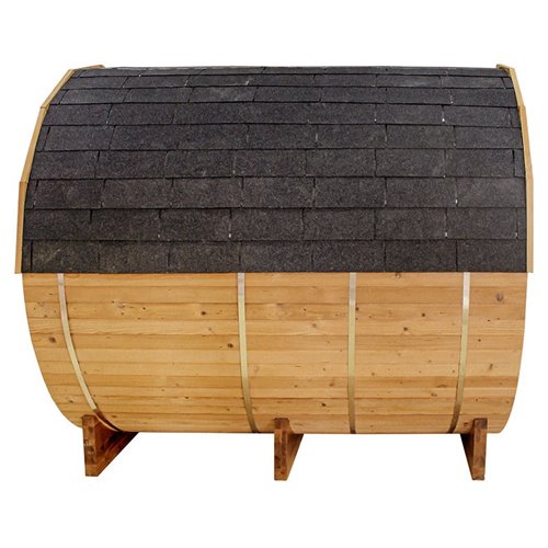 Sauna fińska ogrodowa zewnętrzna beczka 6 osobowa 210x180 Forsa