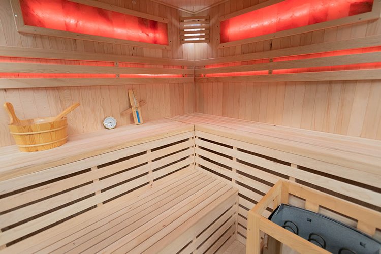 Sauna sucha fińska piec 6 KW Harvia BC60 + kamień solny 180X180X200CM MO-EA4CS Mazur