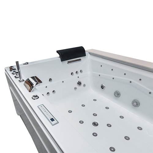 Wanna z hydromasażem prostokątna do zabudowy + obudowa Kalambo WH 190x150 cm