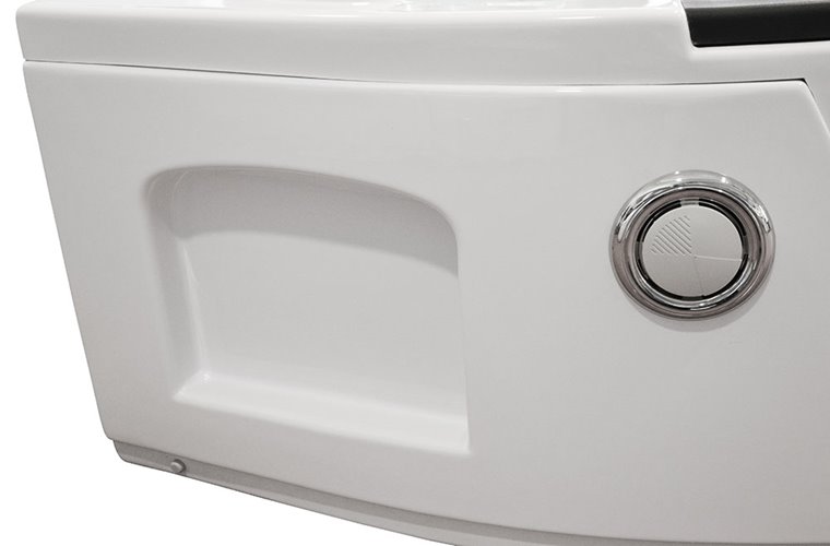 Wanna łazienkowa z hydromasażem Spa narożna 150x150 cm MO-0312