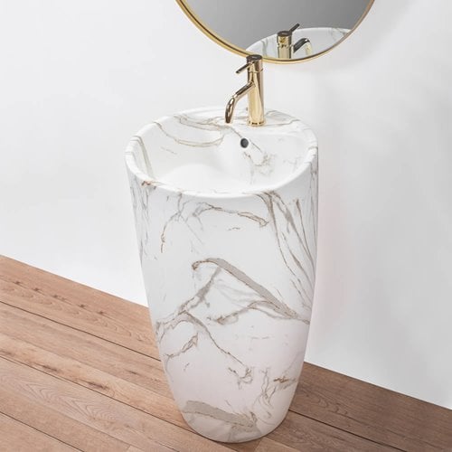 Umywalka wolnostojąca ceramiczna Anya Lava Mat Rea