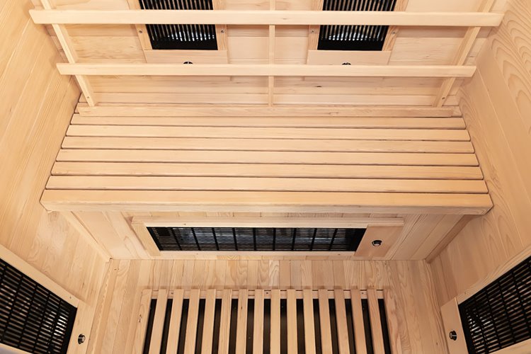 Sauna na podczerwień dwuosobowa panele sól himalajska 120X105X190CM MO-EA2R Infrared Mazur