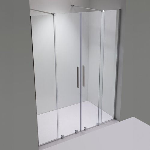 Drzwi prysznicowe rozsuwane szkło 8 mm szerokość 140 cm ASTRA-CH-DUO-140