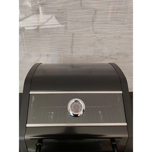 Grill gazowy ZEUS-A kolor czarny ruszt żeliwny moc 8,5 kW + pokrowiec + palnik boczny